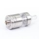 SXK Four One Five 415 RTA Virtuous Style Atomizer - Silver, 3.3ml, Air Pin 2 x 0.8mm, 1 x 1mm, 1 x 1.4mm, 3 x 0.8mm, 22mm Dia