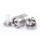 SXK Four One Five 415 RTA Virtuous Style Atomizer - Silver, 3.3ml, Air Pin 2 x 0.8mm, 1 x 1mm, 1 x 1.4mm, 3 x 0.8mm, 22mm Dia
