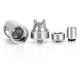 Authentic Wotofo Serpent RTA Rebuildable Tank Atomizer - Silver, Stainless Steel, 4mL, 22mm Diameter