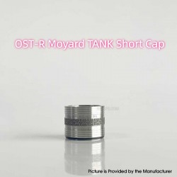 Rekavape Replacement Short Cap for Monarchy OST-R Moyard Style MTL RTA Atomizer - Silver