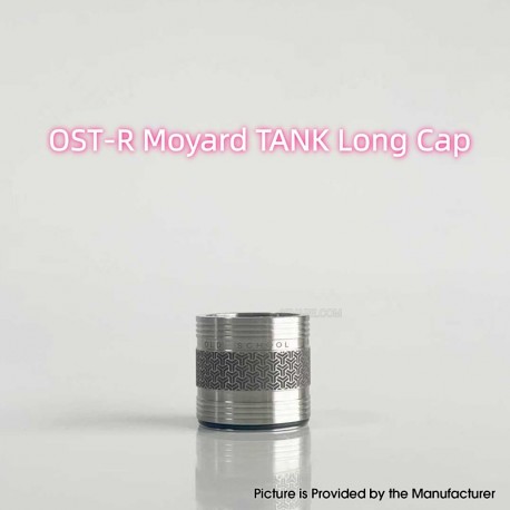 Rekavape Replacement Long Cap for Monarchy OST-R Moyard Style MTL RTA Atomizer - Silver