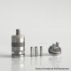 Rekavape Monarchy OST-R Moyard Style MTL RTA Atomizer - Silver, 316SS + PEEK + PCTG, 3.5ml, Air Pin 1.0, 1.2, 1.5, 1.8mm, 22mm