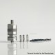 Rekavape Monarchy OST-R Moyard Style MTL RTA Atomizer - Silver, 316SS + PEEK + PCTG, 3.5ml, Air Pin 1.0, 1.2, 1.5, 1.8mm, 22mm