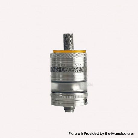 Rekavape Monarchy OST-R Moyard Style MTL RTA Atomizer - Silver, 316SS + PEI + PCTG, 3.5ml, Air Pin 1.0, 1.2, 1.5, 1.8mm, 22mm
