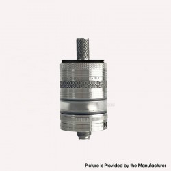Rekavape Monarchy OST-R Moyard Style MTL RTA Atomizer - Silver, 316SS + POM + PCTG, 3.5ml, Air Pin 1.0, 1.2, 1.5, 1.8mm, 22mm