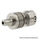 YFTK Vico Style MTL / RDL RTA Rebuildable Tank Atomizer - Silver, 4ml, 22mm Diameter