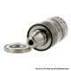 YFTK Vico Style MTL / RDL RTA Rebuildable Tank Atomizer - Silver, 4ml, 22mm Diameter