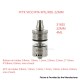 YFTK Vico Style MTL / RDL RTA Rebuildable Tank Atomizer - Silver, 4ml, 22mm Diameter