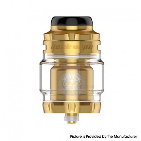 [Ships from Bonded Warehouse] Authentic GeekVape ZX II Mesh RTA Tank Atomizer - Gold, 3.5ml / 4.5ml, 25mm Diameter