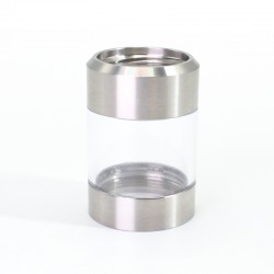 SXK Replacement Combi Tank Tube for SXK VAPE SYSTEM BY-KA V.11 V11 Style RTA Atomizer - Silver, SS + PC