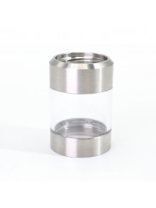 SXK Replacement Combi Tank Tube for SXK VAPE SYSTEM BY-KA V.11 V11 Style RTA Atomizer - Silver, SS + PC