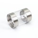 SXK Replacement Combi Tank Tube for SXK VAPE SYSTEM BY-KA V.11 V11 Style RTA Atomizer - Silver, SS + PC