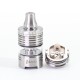 SXK Vico Style MTL / RDL RTA Rebuildable Tank Atomizer - Silver, 4ml, 22mm Diameter