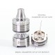 SXK Vico Style MTL / RDL RTA Rebuildable Tank Atomizer - Silver, 4ml, 22mm Diameter