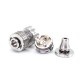 SXK Vico Style MTL / RDL RTA Rebuildable Tank Atomizer - Silver, 4ml, 22mm Diameter