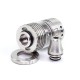 SXK Vico Style MTL / RDL RTA Rebuildable Tank Atomizer - Silver, 4ml, 22mm Diameter