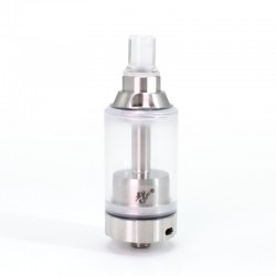 SXK BY-KA V.11 V11 Style MTL RTA Atomizer Standard Set - Silver, 316SS + PCTG, Air Pins 1.0 / 1.2 / 1.4 / 1.7mm, 23mm Diameter
