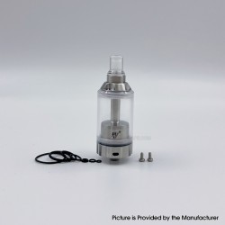 YFTK BY-KA V.11 V11 Style MTL RTA Atomizer Standard Set - Silver, 316SS + PCTG, Air Pins 1.0 / 1.2 / 1.5mm, 23mm Diameter