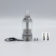 YFTK BY-KA V.11 V11 Style MTL RTA Atomizer Standard Set - Silver, 316SS + PCTG, Air Pins 1.0 / 1.2 / 1.5mm, 23mm Diameter