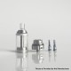 Rekavape BY-KA V.11 V11 Style MTL RTA Atomizer Nano Set - Silver, 316SS + PEI, 3.5ml, Air Pins 1.2 / 1.4 / 1.7mm, 23mm Diameter