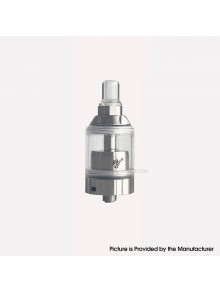 Rekavape BY-KA V.11 V11 Style MTL RTA Atomizer Nano Set - Silver, 316SS + PC, 3.5ml, Air Pins 1.2 / 1.4 / 1.7mm, 23mm Diameter