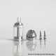 Rekavape BY-KA V.11 V11 Style MTL RTA Atomizer Standard Set - Silver, 316SS + PC, 5ml, Air Pins 1.2 / 1.4 / 1.7mm, 23mm Diameter