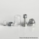 Rekavape BY-KA V.11 V11 Style MTL RTA Atomizer Standard Set - Silver, 316SS + PC, 5ml, Air Pins 1.2 / 1.4 / 1.7mm, 23mm Diameter