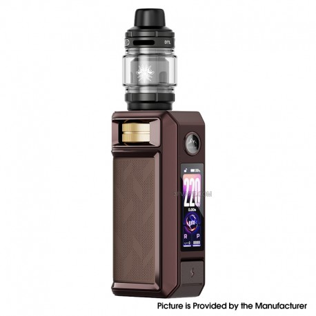 [Ships from Bonded Warehouse] Authentic VOOPOO Drag 6 220W Mod Kit with Uforce-X Tank II - Brown, 4400mAh, VW 5~220W, 5ml