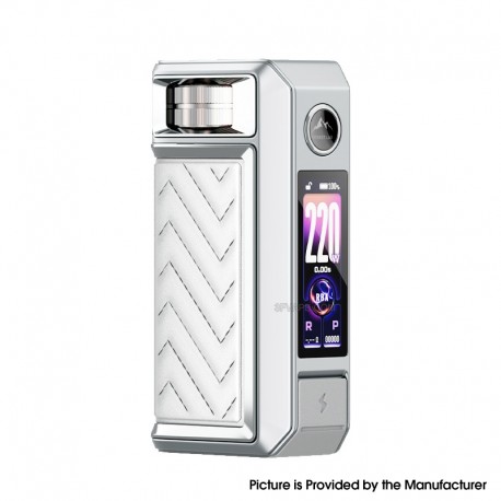 [Ships from Bonded Warehouse] Authentic VOOPOO Drag 6 220W Box Mod - Silver, 4400mAh, VW 5~220W