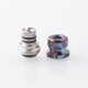 Rekavape Mission XV Mini Nuke V2 Style Boro BB Drip Tip Set for BB / Billet Boro Mod - Ebtropic, Titanium + Stainless Steel