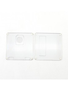 Authentic SXK Replacement Front + Back Cover Panel Plate for SXK Bantam V3 Box Mod Kit - Translucent, Acrylic