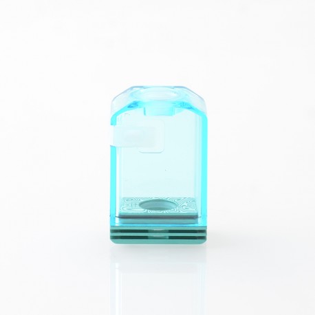 Authentic Veepon Tita X2 Boro Tank for BB / Billet / Boro Mod - Damascus + Blue, Stainless Steel + PCTG