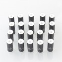 YFTK Snail Disposable 510 Drip Tip - Short Black, Cotton, 20mm (20 PCS)