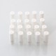 YFTK Snail Disposable 510 Drip Tip - Long White, Cotton, 28mm (20 PCS)
