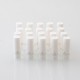 YFTK Snail Disposable 510 Drip Tip - Long White, Cotton, 28mm (20 PCS)
