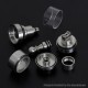 YFTK KF Kayfun Plus Modified Five Pawns Style RTA Atomizer - Silver, 3.5ml, 22mm Diameter