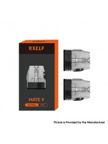 [Ships from Bonded Warehouse] Authentic RXELF Mate V Top Filling Pod Cartridge for Voopoo Vmate 3ml - 0.4ohm (2 PCS)