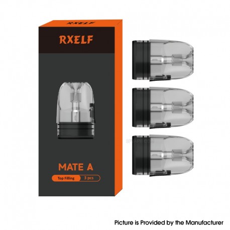 [Ships from Bonded Warehouse] Authentic RXELF Mate A Top Filling Pod Cartridge for Voopoo Argus / Argus SE 3ml - 1.0ohm (3 PCS)