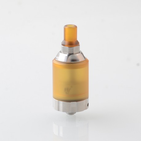 BY-KA V.11 V11 Style MTL RTA Atomizer - Brown + Silver, SS + PEI, 3.1ml, Air Pins 1.2 / 1.4 / 1.7mm, 23mm Diameter