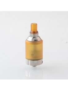 BY-KA V.11 V11 Style MTL RTA Atomizer - Brown + Silver, SS + PEI, 3.1ml, Air Pins 1.2 / 1.4 / 1.7mm, 23mm Diameter