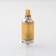 BY-KA V.11 V11 Style MTL RTA Atomizer - Brown + Silver, SS + PEI, 5.5ml, Air Pins 1.2 / 1.4 / 1.7mm, 23mm Diameter