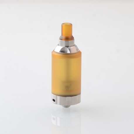 BY-KA V.11 V11 Style MTL RTA Atomizer - Brown + Silver, SS + PEI, 5.5ml, Air Pins 1.2 / 1.4 / 1.7mm, 23mm Diameter