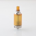 BY-KA V.11 V11 Style MTL RTA Atomizer - Brown + Silver, SS + PEI, 5.5ml, Air Pins 1.2 / 1.4 / 1.7mm, 23mm Diameter