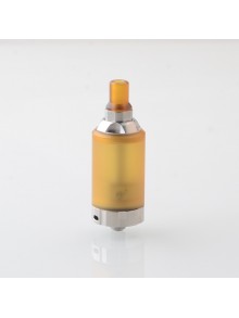 BY-KA V.11 V11 Style MTL RTA Atomizer - Brown + Silver, SS + PEI, 5.5ml, Air Pins 1.2 / 1.4 / 1.7mm, 23mm Diameter