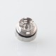 BY-KA V.11 V11 Style MTL RTA Atomizer - Brown + Silver, SS + PEI, 5.5ml, Air Pins 1.2 / 1.4 / 1.7mm, 23mm Diameter