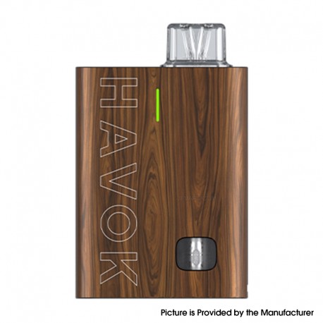 [Ships from Bonded Warehouse] Authentic Uwell Havok R Pod System Kit - Brown Wood, 950mAh, 3ml, 0.6ohm