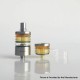 Rekavape Replacement Short Top Full Tank Tube Se for Kuma / Vico Style RTA - Brown, Stainless Steel + PEI + Glass