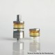 Rekavape Replacement Short Top Full Tank Tube Se for Kuma / Vico Style RTA - Brown, Stainless Steel + PEI + Glass