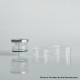 Rekavape Replacement Short Top Full Tank Tube Se for Kuma / Vico Style RTA - Translucent, Stainless Steel + PCTG + Glass