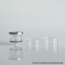 Rekavape Replacement Short Top Full Tank Tube Se for Kuma / Vico Style RTA - Translucent, Stainless Steel + PCTG + Glass